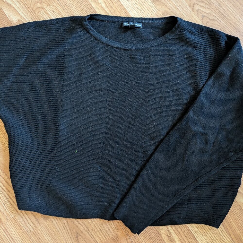Cropped Black Sweater